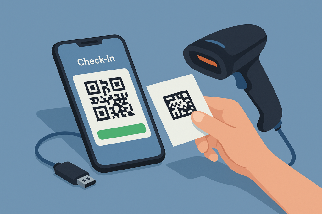barcode scanner ticket check-in