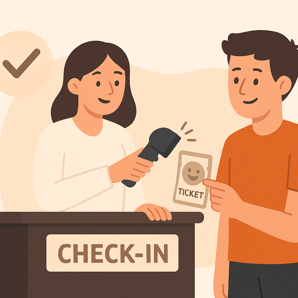 event communication - check-in