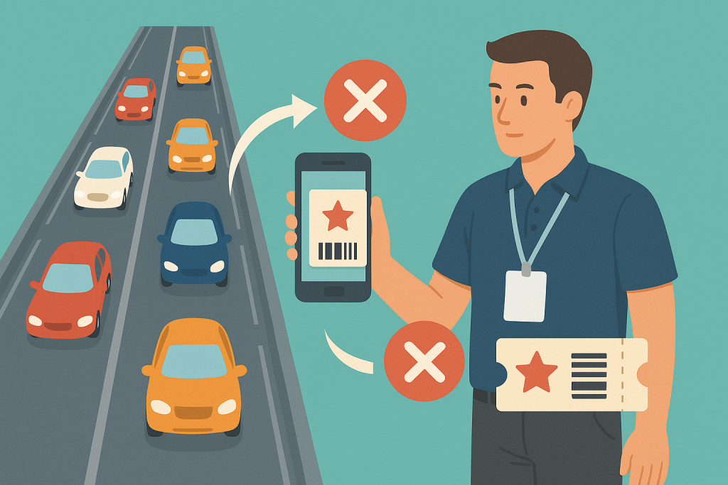 rush hour on your event site - control