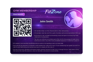 Tickera gym membership - card