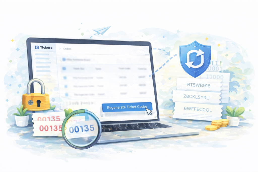 Tickera solutions - regenerate ticket codes