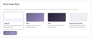 Front-end page themes